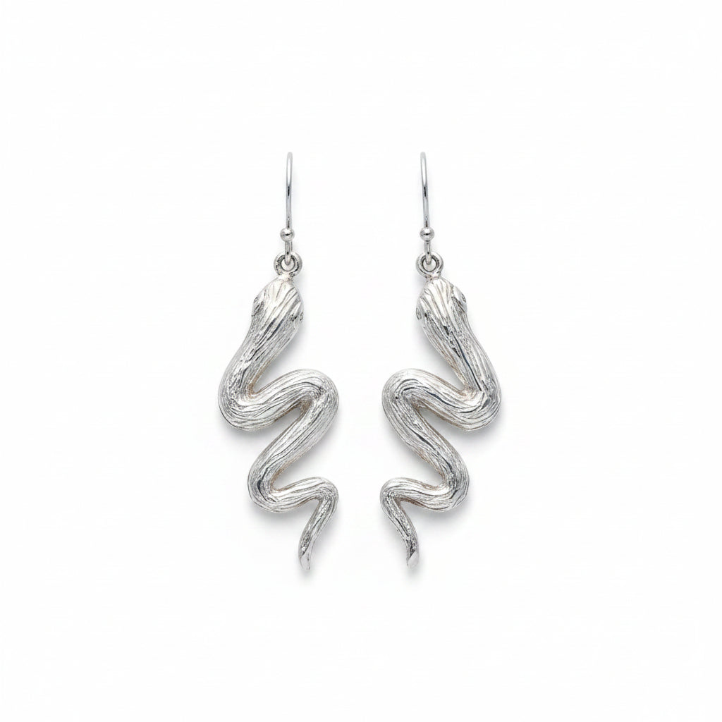 Orecchini Naga Ondulato – Collezione Black Mamba
