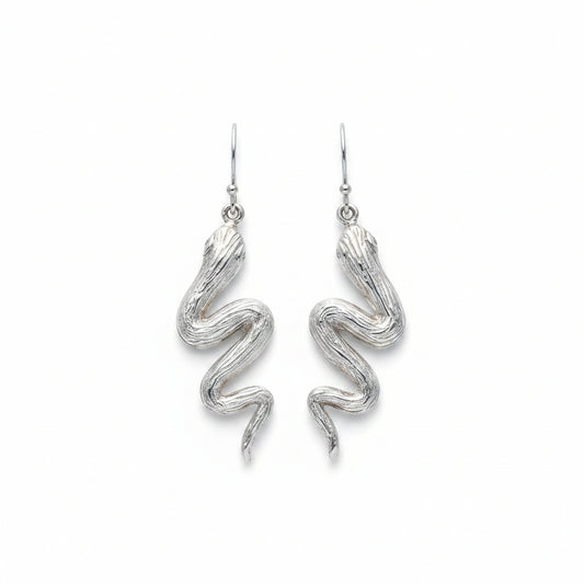 Orecchini Naga Ondulato – Collezione Black Mamba