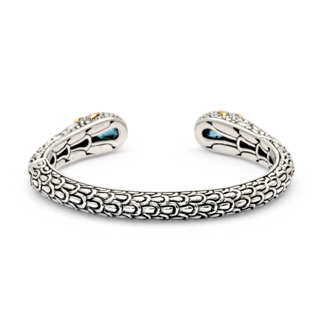 Bangle Naga Quarzo Blu – Collezione Sisik Naga